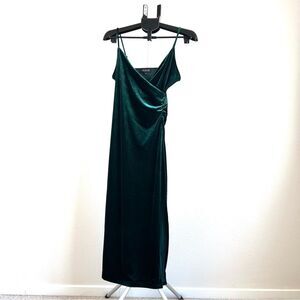 rachel zoe green velvet dress | Dresses | Rachel Zoe Black Tiered Midi With Smocked Waist Small Velvet blazer